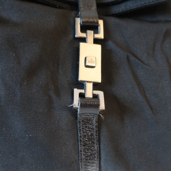 Womens Gucci Black 003-0236-3754 Mixed Media Backpack Bag * - Picture 4 of 16